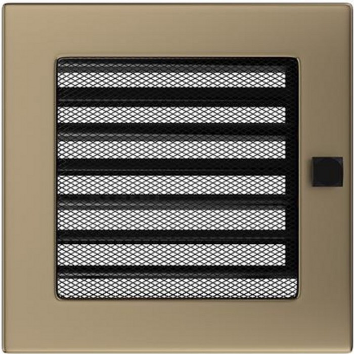 Решетка Kratki золото гальванизированная 17/17 с жалюзями