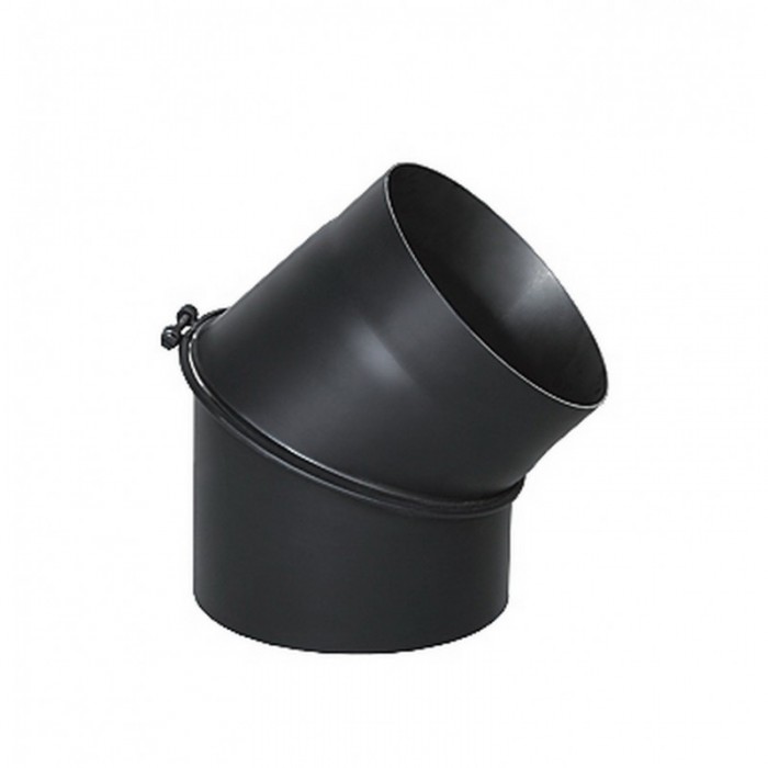 Дымоходное колено 45° Darco из низколегированной стали  D-200 мм толщ. 2 мм